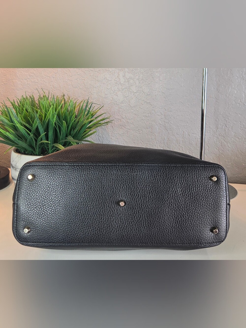 Furla Black Leather Chain-Handle Tote - Picture 6 of 16